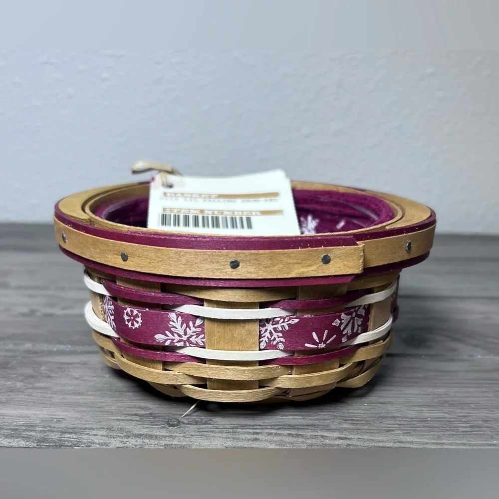 Longaberger NIB 2010 Tree Trimming Little Falling Snow Basket Combo Christmas